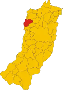 Poziția localității Gattatico