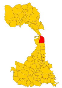 Poziția localității Gattinara