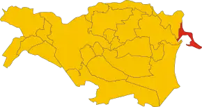 Poziția localității Goro