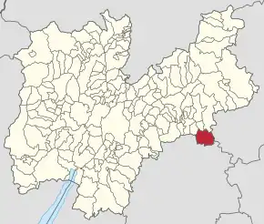 Poziția localității Grigno