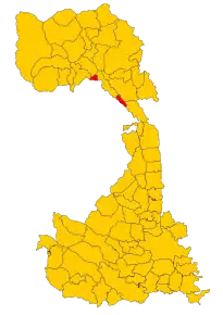 Poziția localității Guardabosone