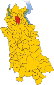 Poziția localității Invorio