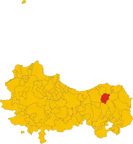 Poziția localității Isnello