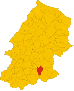 Localizarea Jelsi în Provincia Campobasso