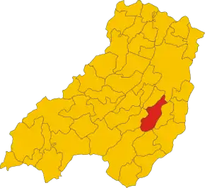 Poziția localității Langhirano