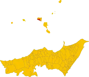 Poziția localității Leni