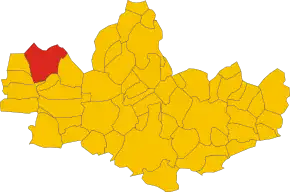 Poziția localității Lentate sul Seveso