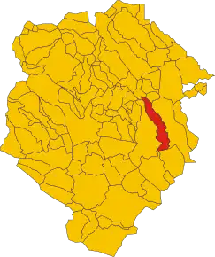 Poziția localității Lessona