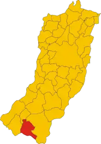 Poziția localității Ligonchio