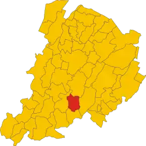 Poziția localității Loiano