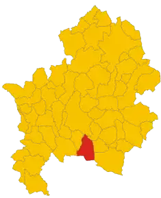 Localizarea Longano în Provincia Isernia