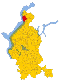 Poziția localității Maccagno