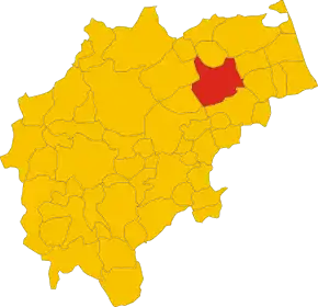 Poziția localității Comune di Macerata