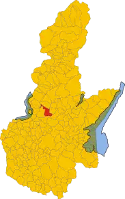 Poziția localității Marcheno