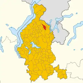 Poziția localității Marchirolo