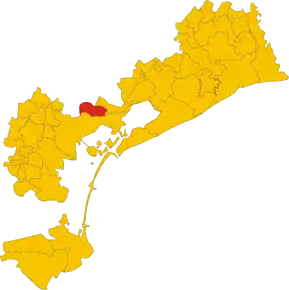 Poziția comunei în cadrul provinciei