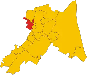 Poziția localității Massa Lombarda