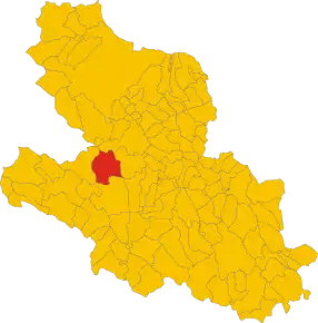 Poziția localității Massa d'Albe