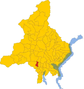 Poziția localității Massiola