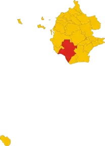 Poziția localității Comune di Mazara del Vallo