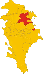 Poziția localității Melilli