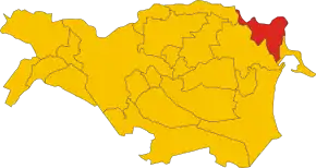 Poziția localității Mesola