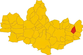 Poziția localității Mezzago
