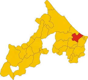 Poziția localității Misano Adriatico