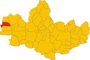 Poziția localității Misinto