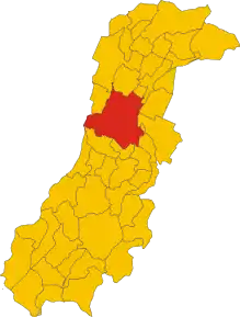 Poziția localității Comune di Modena