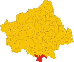 Poziția localității Mogliano Veneto