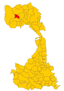 Poziția localității Mollia