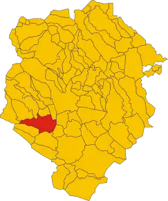 Poziția localității Mongrando