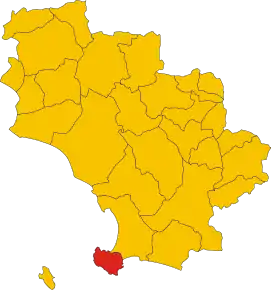 Localizarea Monte Argentario în Provincia Grosseto