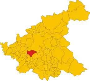 Poziția localității Monte San Giovanni in Sabina