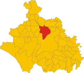 Poziția localității Montefiascone