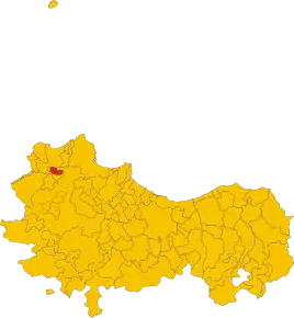 Poziția localității Montelepre