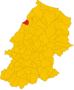 Localizarea Montemitro în Provincia Campobasso