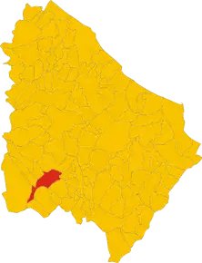 Poziția localității Montenerodomo