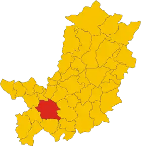 Localizarea Montespertoli în Provincia Florența