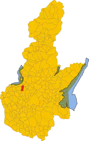 Poziția localității Monticelli Brusati