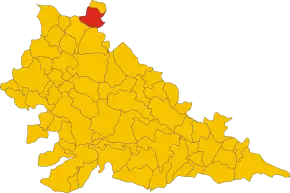 Poziția localității Monzambano