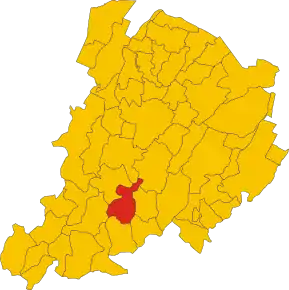 Poziția localității Monzuno