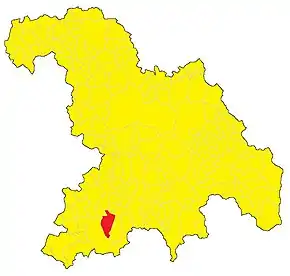 Poziția localității Morbello