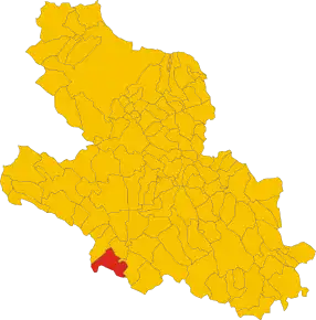 Poziția localității Morino