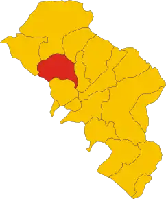 Localizarea Mulazzo în Provincia Massa-Carrara
