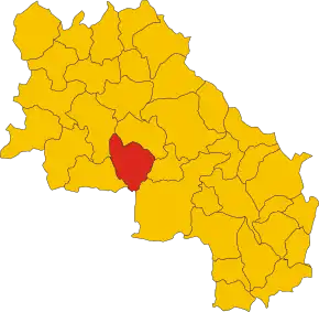Localizarea Murlo în Provincia Siena