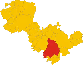 Poziția localității Comune di Narni