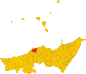 Poziția localității Naso