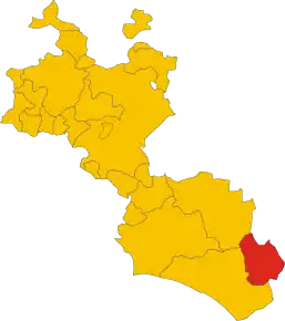 Poziția localității Niscemi